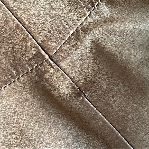 DANIER Women’s Size XS Genuine Leather Cognac/Brown Biker Jacket - Picture 15 of 15